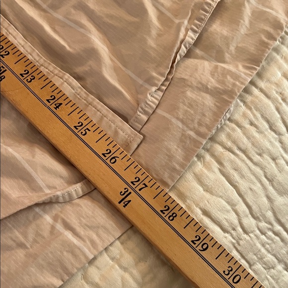 Wilfred Free Light Beige striped relaxed boyfriend Long Sleeve Shirt - Picture 7 of 9